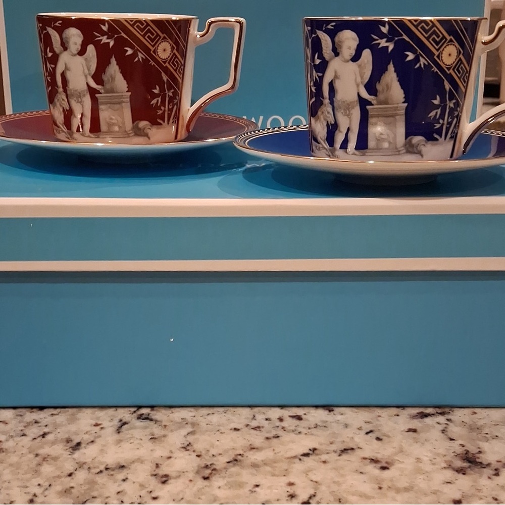 Wedgwood Renaissance Mix Teacup
Saucer Set of 2